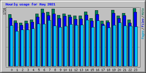 Hourly usage for May 2021