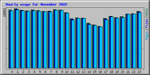 Hourly usage for November 2022