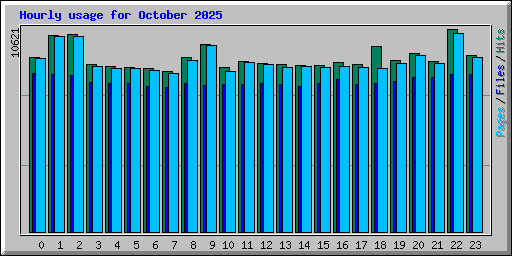 Hourly usage for October 2025